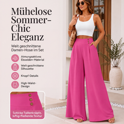 ⌛ Nur solange Vorrat reicht – danach regulärer Preis! Weite, fließende Wide-Leg-Hose für Damen
