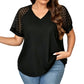 👚 Damen Elegantes Spitzen-Patchwork-V-Ausschnitt-Top – Zarte Spitze, femininer Schnitt & edle Optik | Perfekt für besondere Anlässe, Dates & elegante Abende – Jetzt -50%!