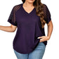 👚 Damen Elegantes Spitzen-Patchwork-V-Ausschnitt-Top – Zarte Spitze, femininer Schnitt & edle Optik | Perfekt für besondere Anlässe, Dates & elegante Abende – Jetzt -50%!