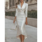 🌙 Heute um Mitternacht vorbei – verpassen Sie es nicht, sonst warten Sie ein Jahr! Elegantes Satin-Midikleid für Damen