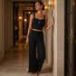 🌙 Camisole-Pyjama mit Spitze – Atmungsaktiv, weich & romantisch – Ideal für warme Nächte & gemütliche Abende zuhause