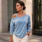 ⏰ Letzte Welle – Lager fast leer – 50% endet jederzeit！Damen Off-Shoulder Lockere Pullover-Oberteil