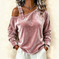 ⏰ Letzte Welle – Lager fast leer – 50% endet jederzeit！Damen Off-Shoulder Lockere Pullover-Oberteil