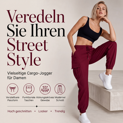 📦 Täglich 500+ Pakete versendet – der Wahnsinn! Legere Cargohosen für Damen mit Kordelzug im Bund