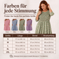 📢📢50%Rabatt!!!🎉✨Damen-Kleid mit Smoknähten und Blumenmuster