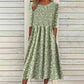 📢📢50%Rabatt!!!🎉✨Damen-Kleid mit Smoknähten und Blumenmuster