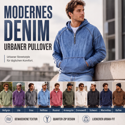 💰 Der 50%-Sturm kommt! Herren Freizeit Jeansjacke mit halbem Reißverschluss