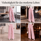 🧧 Aktionspreis = halber Preis – ein Schnäppchen! Elegante hochtaillierte Weithosen für Damen
