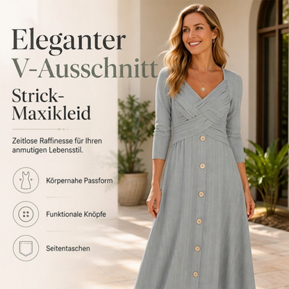 💸 Sparen Sie 50% und gönnen Sie sich einen Kaffee! Lässiges Damenkleid mit überkreuztem V-Ausschnitt