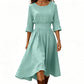 📢📢50%Rabatt!!!🎉✨Legeres Freizeitkleid für Damen mit taillenbetonendem Zug