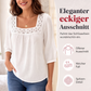 🧨 Bestseller ist zurück – alle, die beim letzten Mal leer ausgingen, jetzt zugreifen! Damen-Bluse mit Spitze und Häkelarbeit, eckiger Ausschnitt