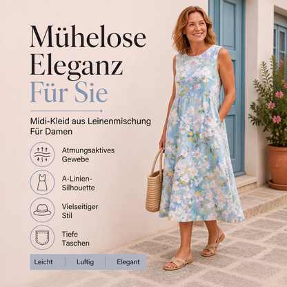 🛍️ Tagesangebot – Lockeres Leinenkleid – atmungsaktiv und stilvoll