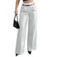 🌊 Der angesagteste Look diesen Sommer – zum halben Preis mitnehmen！Elegante hochtaillierte Anzughosen für Damen