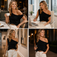 ⏰ Letzte Welle – Lager fast leer – 50% endet jederzeit！Lässiges One-Shoulder-Oberteil für Damen