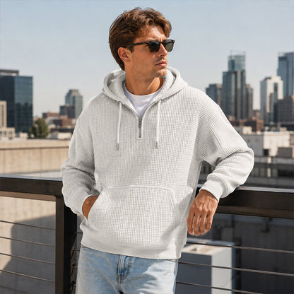 📢📢50%Rabatt!!!🎉✨Gestricktes Quarter-Zip-Hoodie-Sweatshirt für Herren