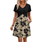 👗 Damen Midi-Kleid mit V-Ausschnitt & kurzen Ärmeln – Eleganter Schnitt, leichter Stoff & vielseitig kombinierbar | Perfekt für Alltag, Büro & warme Tage – Jetzt -50%!