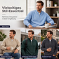 Herren-Cord-Sweatshirt mit Viertelreißverschluss, lässiges Langarm-Oberteil mit Stehkragen