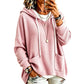 🧥 Lockere Damen-Kapuzenpullover aus Waffelstrick mit Taschen – Kuscheliger Waffelstrick, praktische Taschen & lässiger Look | Perfekt für Alltag, Freizeit & kühle Tage – Jetzt -50%!