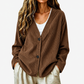 📢📢50%Rabatt!!!🎉✨Damen-Cordstrickjacke mit V-Ausschnitt