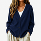 📢📢50%Rabatt!!!🎉✨Damen-Cordstrickjacke mit V-Ausschnitt