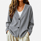 📢📢50%Rabatt!!!🎉✨Damen-Cordstrickjacke mit V-Ausschnitt