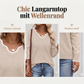 📢📢50%Rabatt!!!🎉✨Lässiges Strickoberteil mit langen Ärmeln für Damen