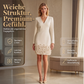 📢📢50%Rabatt!!!🎉✨Elegantes Damenkleid mit V-Ausschnitt und langen Ärmeln