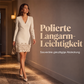 📢📢50%Rabatt!!!🎉✨Elegantes Damenkleid mit V-Ausschnitt und langen Ärmeln