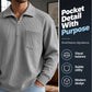 📢📢50%Rabatt!!!🎉✨Men's Casual Ribbed Half Zip Sweater – Figurbetonter Rippstrick, praktischer Reißverschluss & vielseitig kombinierbar – Perfekt für Alltag, Freizeit & kühle Tage