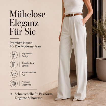 ⭐ 4,9 Sterne – nicht ohne Grund! Weite hochtaillierte Anzugshose für Damen