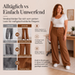 🌟 Der Look, den alle suchen – bei uns 50% günstiger! Damen Gestreifte Ausgestellte Anzughose