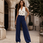 🌟 Der Look, den alle suchen – bei uns 50% günstiger! Damen Gestreifte Ausgestellte Anzughose