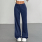 🌟 Der Look, den alle suchen – bei uns 50% günstiger! Damen Gestreifte Ausgestellte Anzughose