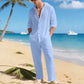 🏆 Verkaufsschlager – jetzt halber Preis! Atmungsaktives Leinen-Strandoutfit für Herren