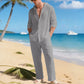 🏆 Verkaufsschlager – jetzt halber Preis! Atmungsaktives Leinen-Strandoutfit für Herren