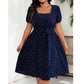 📈 Verkaufshit Nr. 1 – direkt 50%! Polka-Dot-Kleid für Damen in Übergröße