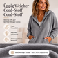 ✨Damen-Cord-Hoodie mit halber Knopfleiste