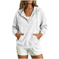 ✨Damen-Cord-Hoodie mit halber Knopfleiste