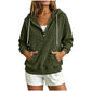 ✨Damen-Cord-Hoodie mit halber Knopfleiste