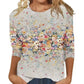 📢📢50%Rabatt!!!🎉✨Damen T-Shirt mit modischem Print & Rundhalsausschnitt