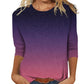 📢📢50%Rabatt!!!🎉✨Damen T-Shirt mit modischem Print & Rundhalsausschnitt