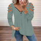 🎯 Einfach halber Preis – keine Spiele! Damen Cold-Shoulder T-Shirt mit Reißverschluss
