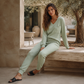 📢📢50%Rabatt!!!🎉✨Langarm-Oberteil & Jogger-Loungewear-Set für Damen