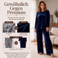 📢📢50%Rabatt!!!🎉✨Samt-Set für Damen – Langarm-Oberteil & weit geschnittene Hose