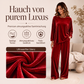 📢📢50%Rabatt!!!🎉✨Samt-Set für Damen – Langarm-Oberteil & weit geschnittene Hose