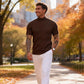 💎 Der Wahnsinn! Legere Slim-Fit Herren-T-Shirts mit Stehkragen