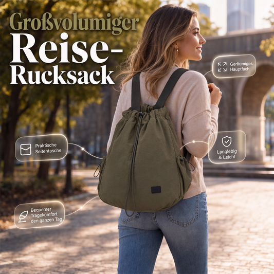 📢📢50%Rabatt!!!🎉✨Großes Damen-Tote-Rucksack mit Kordelzug