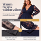 Elegantes Damen-Maxikleid mit V-Ausschnitt und Spitzenapplikationen