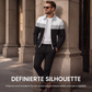 Herren-Set mit Jacke durchgehendem Reißverschluss und Hose