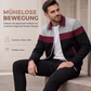 Herren-Set mit Jacke durchgehendem Reißverschluss und Hose